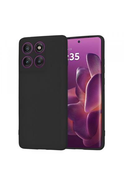 Motorola Калъф за Edge 60 Pro, Techsuit, SoftFlex, Черен