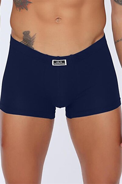 OBJE شورت بوكسر رجالي باللون الأزرق الداكن