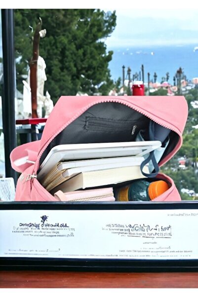 OEM Women's backpack N65 - Dusty Pink (textile, adjustable straps)