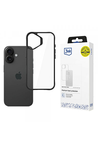 Apple Husa pentru iPhone 17, 3MK, Satin Armor Case+, Neagra