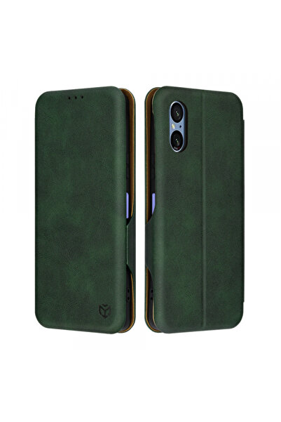 Sony Case for Xperia 5 VI, Techsuit, Safe Wallet Plus, Green