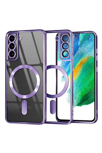 Samsung Θήκη MagSafe για Galaxy S21 FE 5G G990, Techsuit, Πολυτελές Κρύσταλλο...