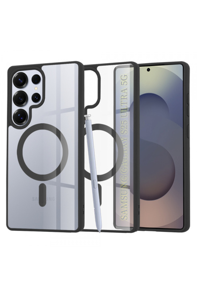 Samsung Θήκη MagSafe για Galaxy S25 Ultra S938, Techsuit, Pro, Μαύρη