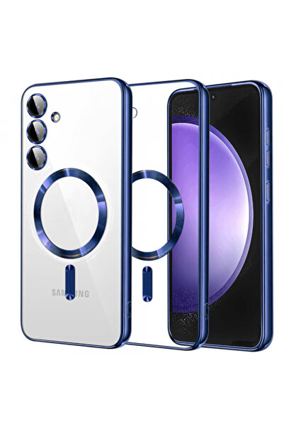 Samsung Husa MagSafe pentru Galaxy S23 FE S711, Techsuit, Luxury Crystal, Albastra