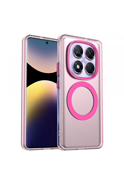 Xiaomi Husa MagSafe pentru Redmi Note 14 Pro 4G, Techsuit, CandyCase, Roz