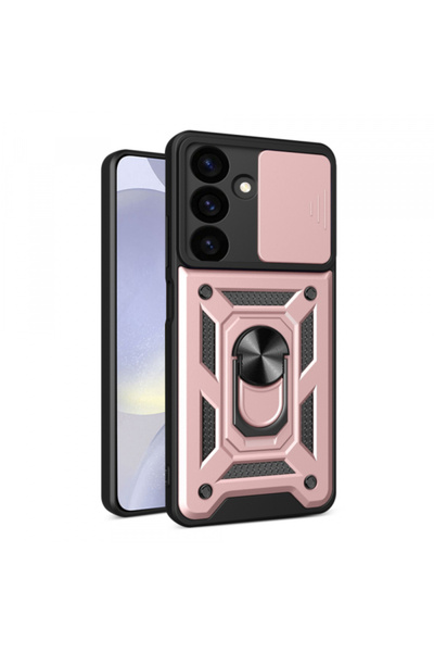 Samsung Θήκη για Galaxy S24 FE S721, Techsuit, CamShield, Ροζ