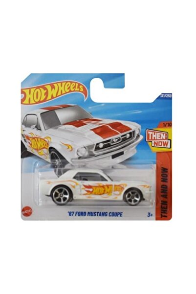 HOT WHEELS '67 Ford Mustang Coupe toy car, white, 1:64 - 2025 model