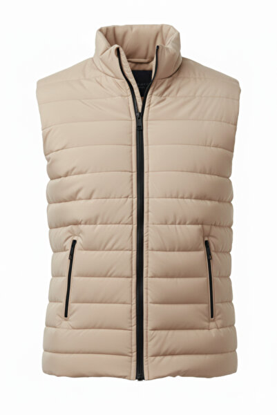 Gameyal Men's Quilted Lined Double Pocket Puffer Vest