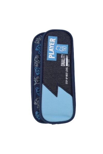 OEM Boys' Pencil Case Player, 2 Compartments, 7255 Navy