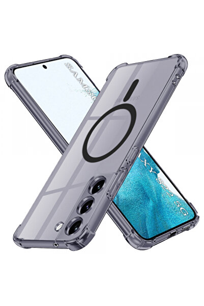 Samsung MagSafe Case for Galaxy S22 5G S901, Techsuit, Shockproof Clear, Black