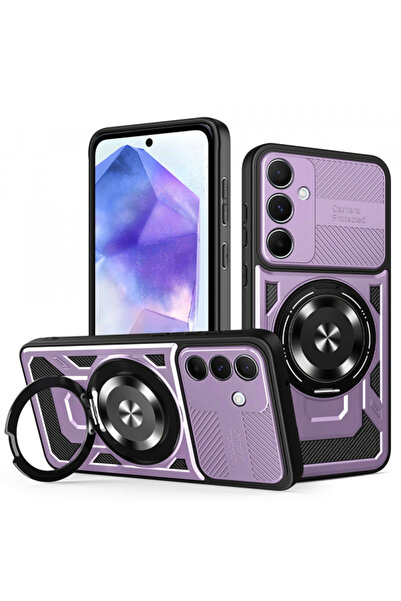 Samsung Θήκη για Galaxy A55 5G A556, Techsuit, RuggedCam, Μωβ