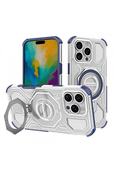 Apple Husa pentru iPhone 16 Pro, Techsuit, Carbon Shield Pro, Albastra