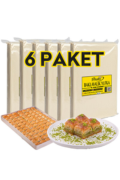 Silifke Yufka Baklava Yufkası - 6 Paket - 6 Tepsilik (±5400gr)