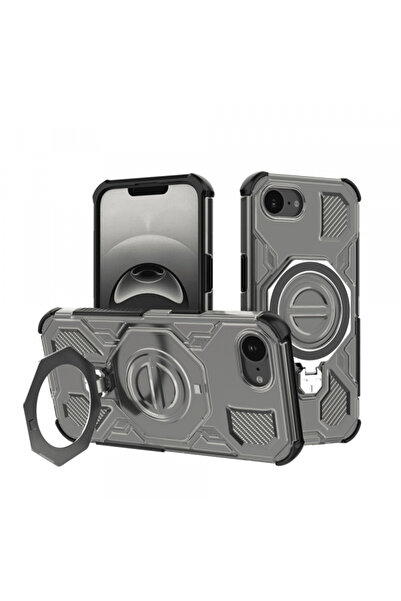 Apple iPhone 16e Case, Techsuit, Carbon Shield Pro, Light Black