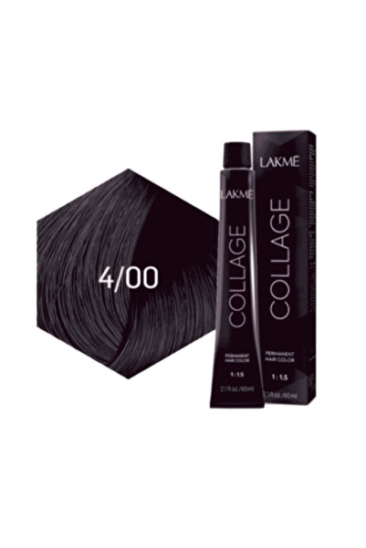 Lakme لاكمي كولاج صبغة شعر - بني متوسط 4/00 - 60 مل