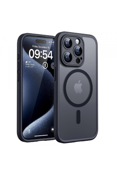 Apple Husa MagSafe pentru iPhone 14 Pro, Techsuit, PureFrost, Neagra