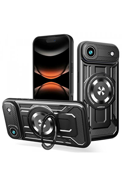 Apple Husa pentru iPhone 17 Air, Techsuit, RuggedCam, Neagra