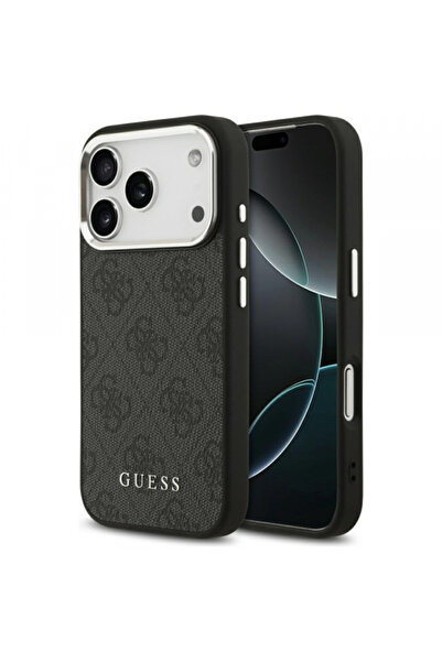 Apple Husa MagSafe pentru iPhone 17 Pro, Guess, 4G Classic Logo, Neagra