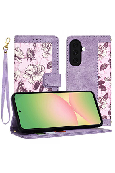Samsung Калъф за Galaxy A56 A566, Techsuit, FlipCraft, Лилав