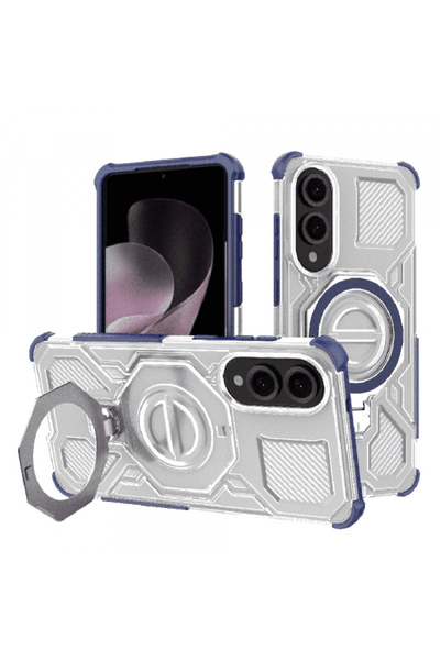 Samsung Husa pentru Galaxy S25 Edge S937, Techsuit, Carbon Shield Pro, Albastra