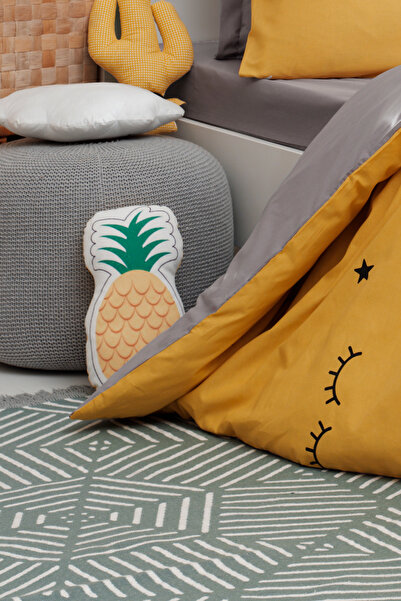 Comfort Craft Yellow Dide Easy-Iron Duvet Cover Set for Single Bed