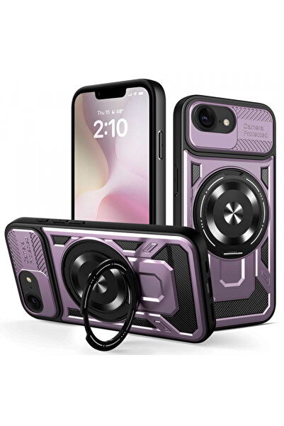 Apple Husa pentru iPhone 16e, Techsuit, RuggedCam, Mov