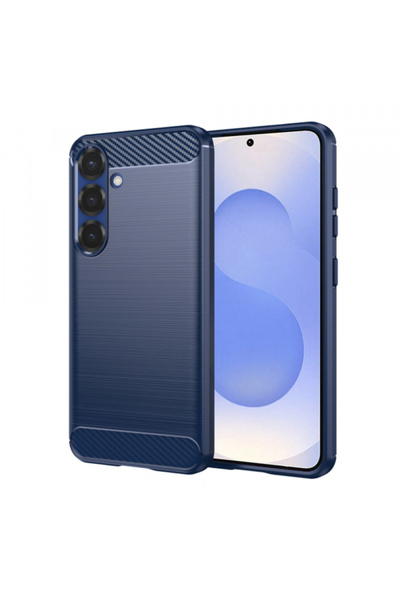 Samsung Husa pentru Galaxy S25 S931, Techsuit, Carbon, Albastra