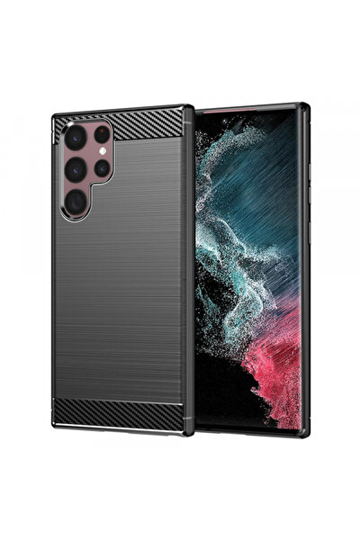 Samsung Θήκη για Galaxy S22 Ultra 5G S908, Techsuit, Carbon, Μαύρη