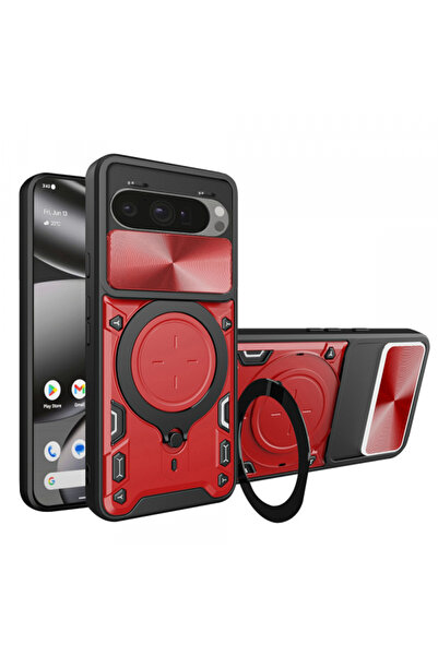 Google Case for Pixel 10 Pro XL, Techsuit, CamGuard Pro, Red