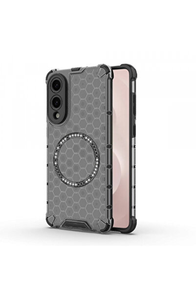 Samsung Θήκη MagSafe για Galaxy S25 Edge S937, Techsuit, HoneyComb Shield, Μαύρη