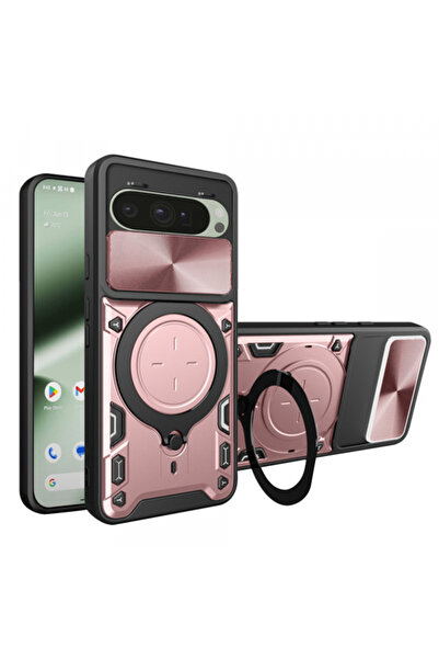 Google Case for Pixel 10 Pro / 10, Techsuit, CamGuard Pro, Rose Gold