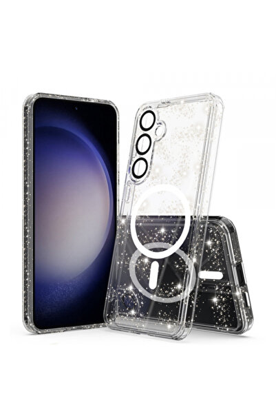 Samsung Husa MagSafe pentru Galaxy S24+ S926, Techsuit, SparkleSkin, Transpar...