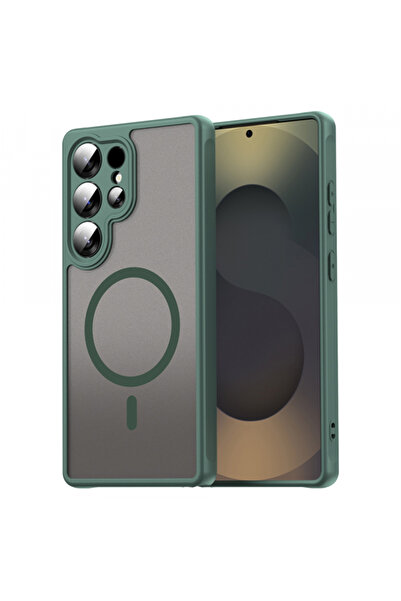 Samsung Θήκη MagSafe για Galaxy S25 Ultra S938, Techsuit, HaloFrost II, Πράσινη