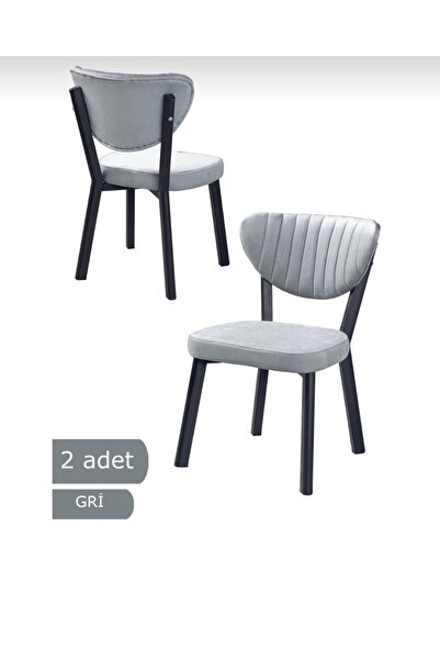Dİ'RAFAEL Dİ’RAFAEL ELMA SANDALYE (2’Lİ - GRİ)