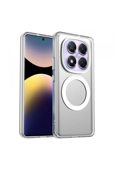 Xiaomi Husa MagSafe pentru Redmi Note 14 Pro 4G, Techsuit, CandyCase, Alba