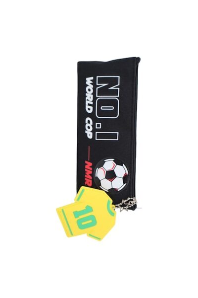 OEM Pencil case for boys with detachable keychain H-711 black