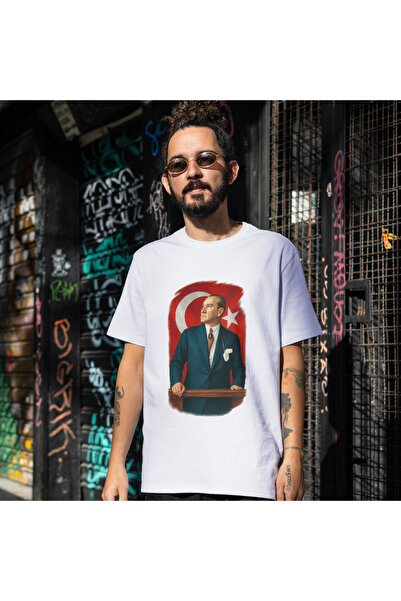 ALPŞAN TİCARET Tricou imprimat Atatürk 10 noiembrie Tricou 10 noiembrie cu At...