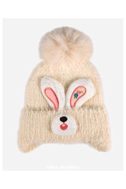 PIECE SIGNATURE Luxury Soft Beanie with Fleece Lining for Girls (Ages 4-8)