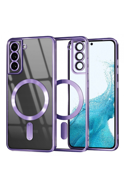 Samsung Husa MagSafe pentru Galaxy S22 5G S901, Techsuit, Luxury Crystal, Mov...