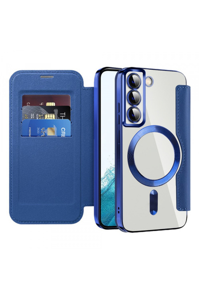 Samsung Husa MagSafe pentru Galaxy S22 5G S901, Techsuit, SmartMag Book, Alba...