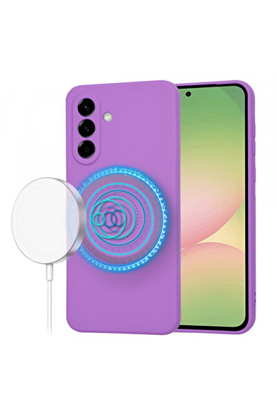 Samsung MagSafe калъф за Galaxy A56 A566, Techsuit, SoftFlex, Лилав