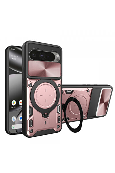 Google Case for Pixel 10 Pro XL, Techsuit, CamGuard Pro, Rose Gold