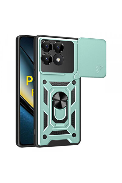 Xiaomi Husa pentru Poco F6 Pro, Techsuit, CamShield, Verde