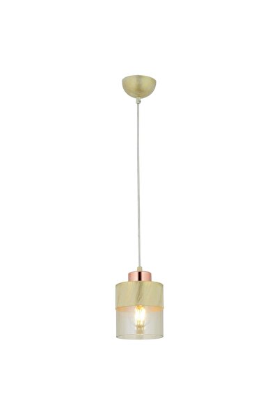 Apliqa HubRom Chandelier, BORIS 3353-01-CR 12x65 cm 1xE27-60W Cream Patina Gold
