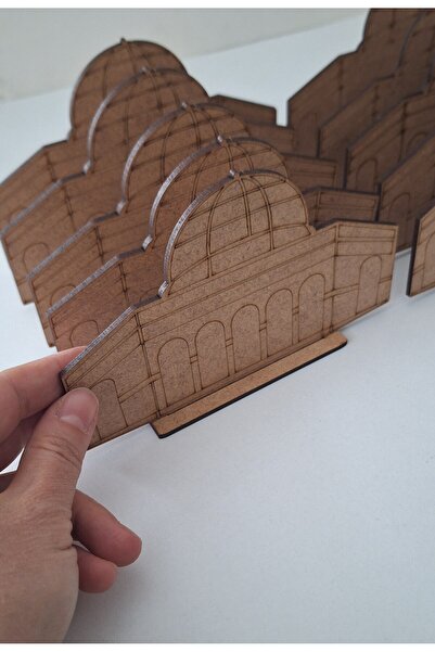 Ebrulisler 10 Al-Aqsa Mosque Model Wooden Painting Religious Activity School Course Event Hobby Kit