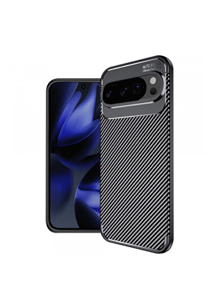 Google Husa pentru Pixel 10 Pro XL, Techsuit, CarbonFiber, Neagra