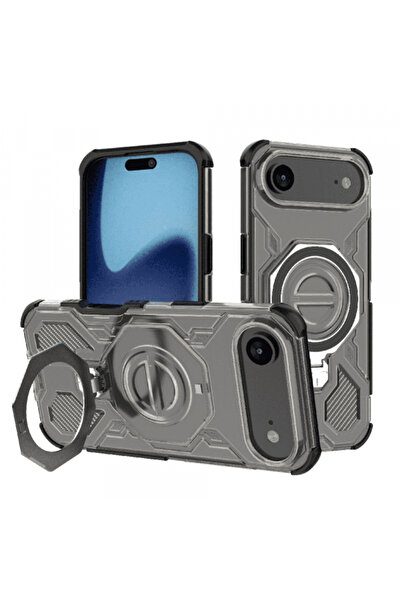 Apple Калъф за iPhone 17 Air, Techsuit, Carbon Shield Pro, черен, отворен