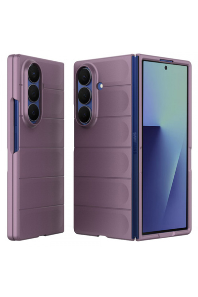 Samsung Θήκη για το Galaxy Z Fold7 F966, Τεχνική στολή, Μαγική Ασπίδα, Μωβ
