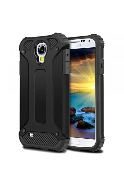 Samsung Husa pentru I9500 Galaxy S4, Techsuit, Hybrid Armor, Neagra