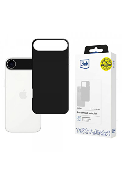 Apple Калъф за iPhone 17 Air, 3MK, Матов, Черен